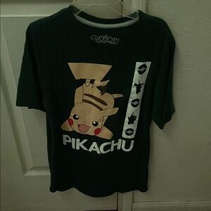 Pokemon Black Short Sleeve Tee with Graphic Design
